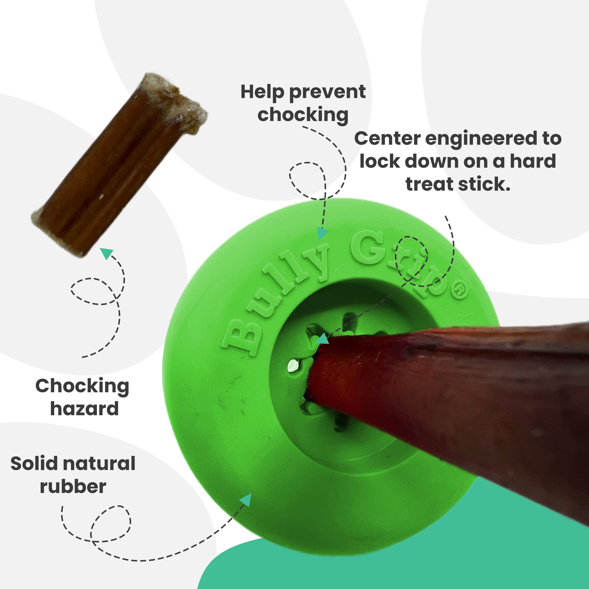 Bully Grip: caucho natural resistente para mordidas moderadas
