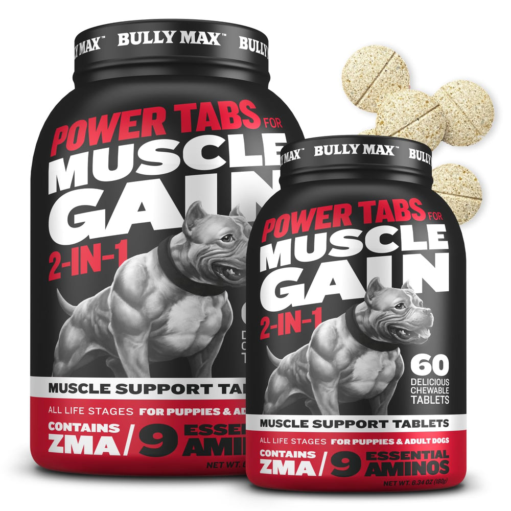 Bully Max tabletas musculo para perro en botella