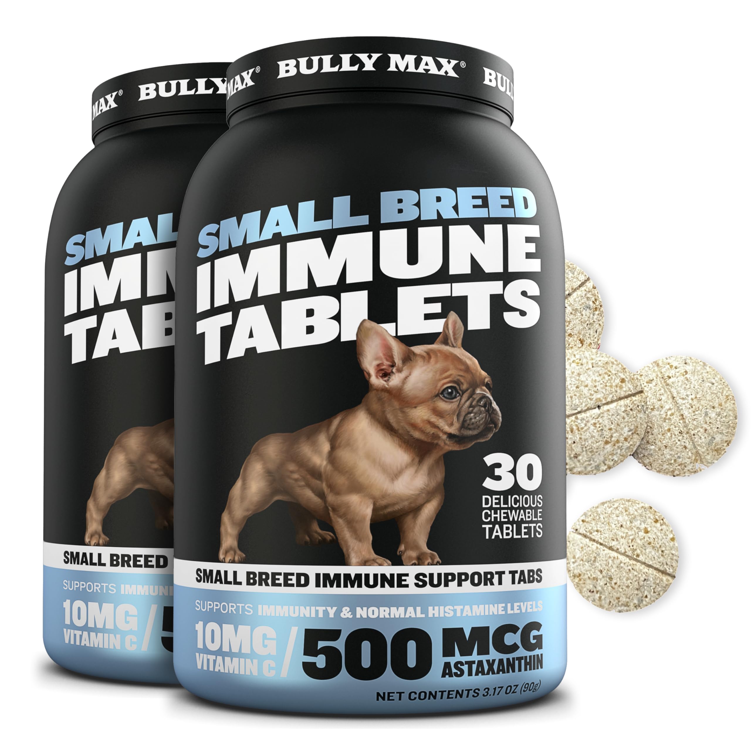 Tabletas Bully Max para perros pequeños, apoyo inmunológico diario