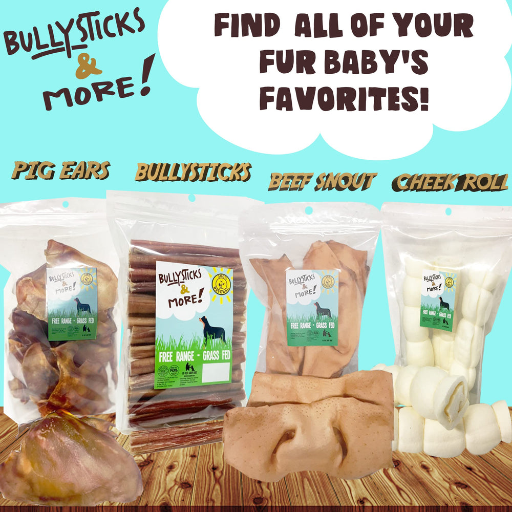 BULLYSTICKS Y MORE hocicos de carne cheek, proteina natural para perros