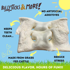 BULLYSTICKS Y MORE tiras de carne cheek para perros, ahumadas