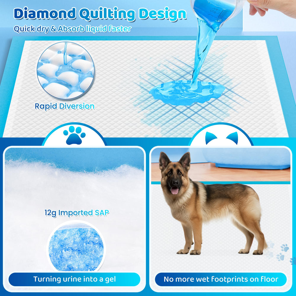 Bulubaky diseño acolchado diamante facilita absorción y limpieza.