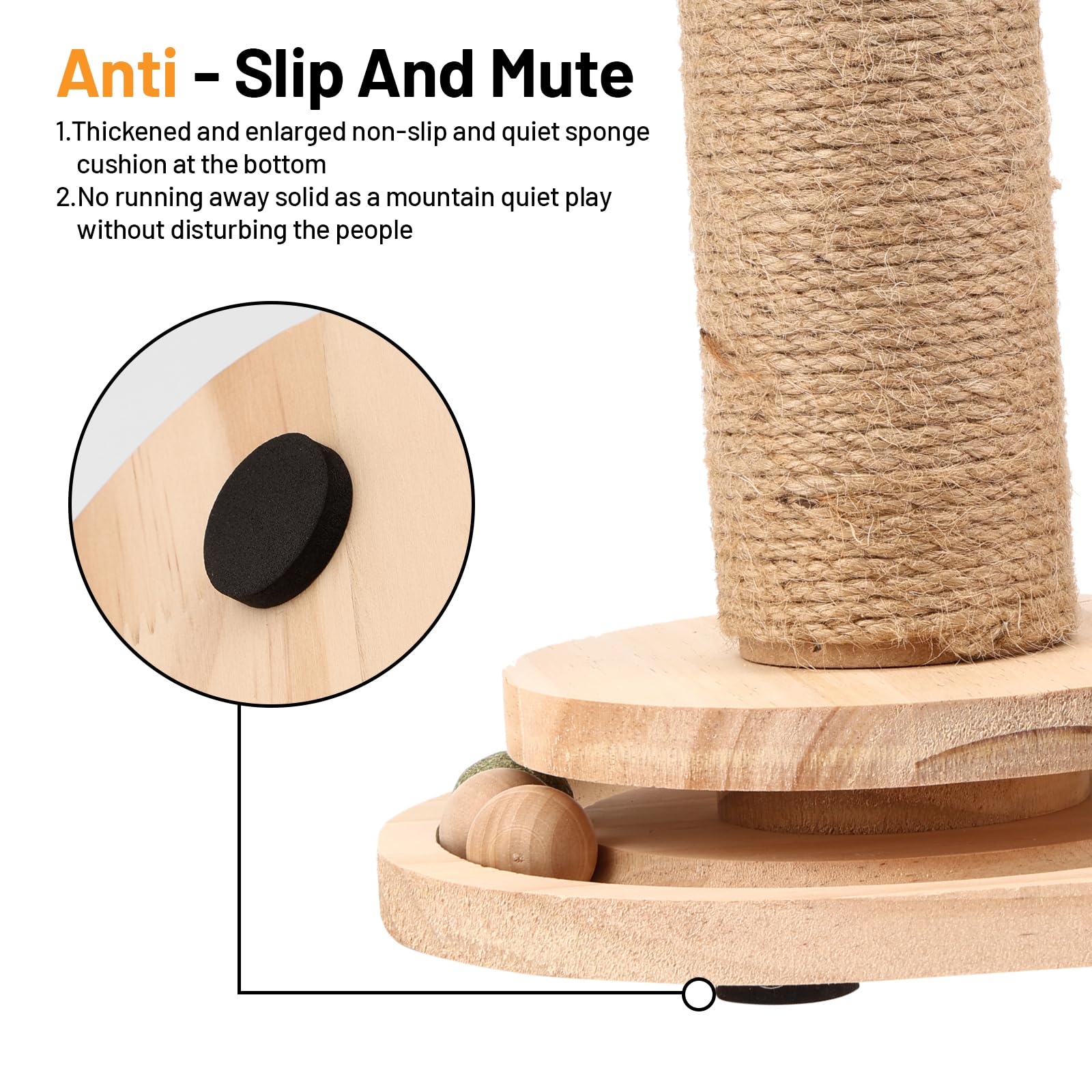 BUMUBI bola colgante con pluma, añade juego vertical y estímulo sensorial.