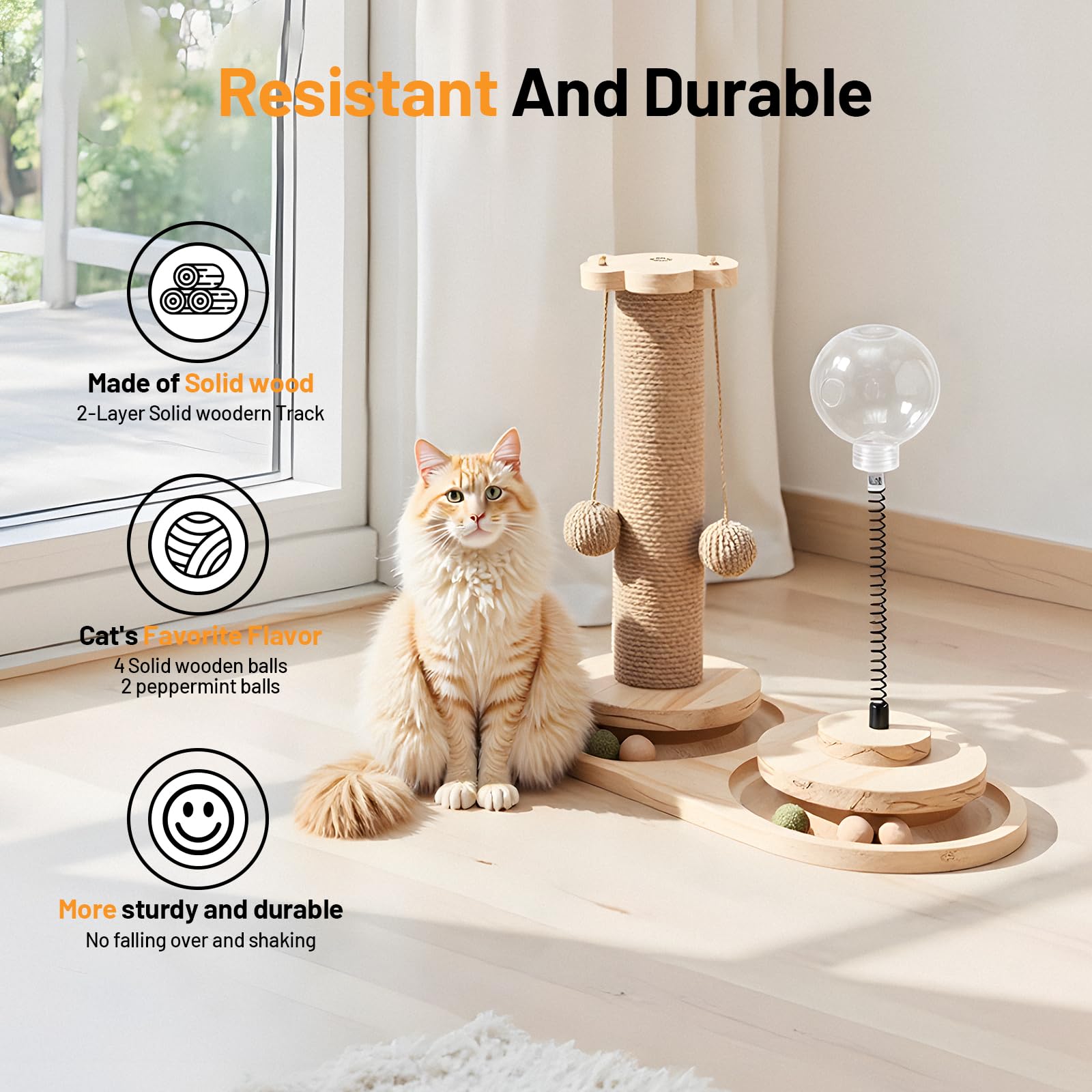 BUMUBI juguete interactivo para gatos, estimula ejercicio y curiosidad.
