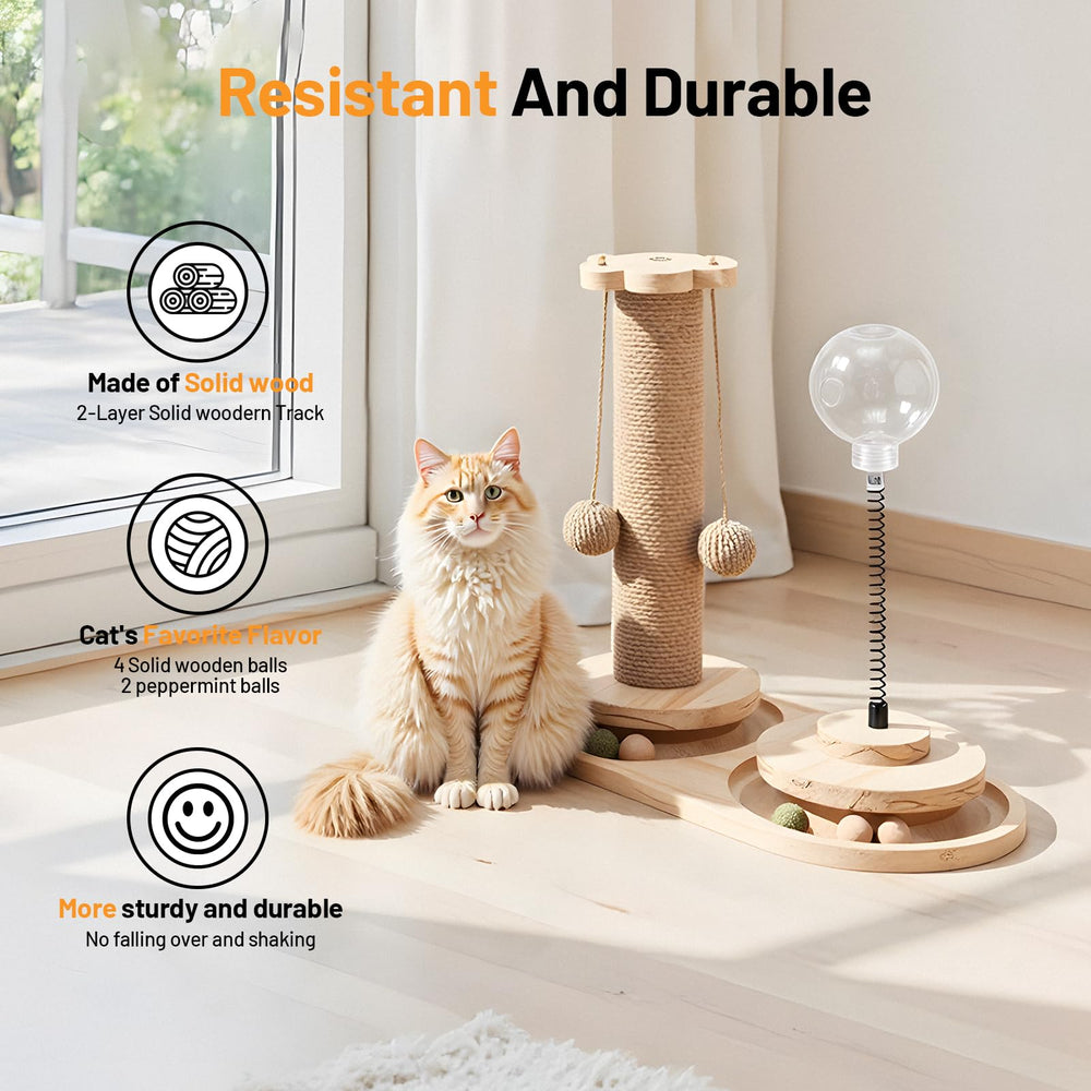 BUMUBI juguete interactivo para gatos, estimula ejercicio y curiosidad.