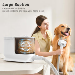 Tecnología de ruido bajo ideal para mascotas sensibles