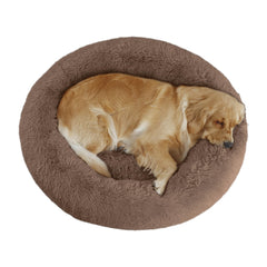 La cama Bunlitent redonda y suave para perros, sensación de peluche reconfortante en cada descanso.
