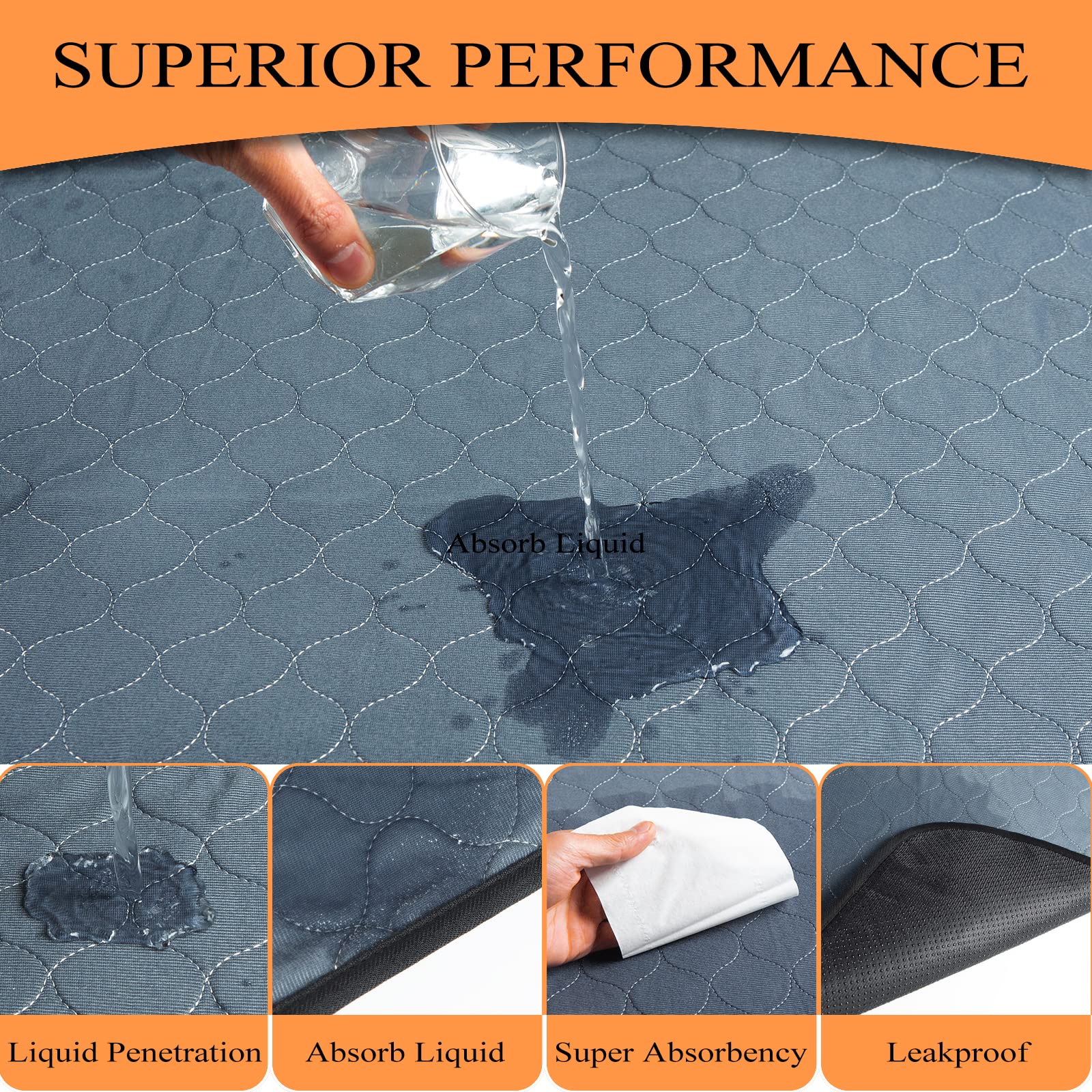 Bunlitent Pee Pad lavable y duradero para uso repetido y limpio.