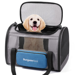 BurgeonNest portador para gatos grandes con ventanas ventiladas para mayor aire.