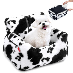 BurgeonNest silla de coche para perro pequeño lavable, ideal para viajes limpios.