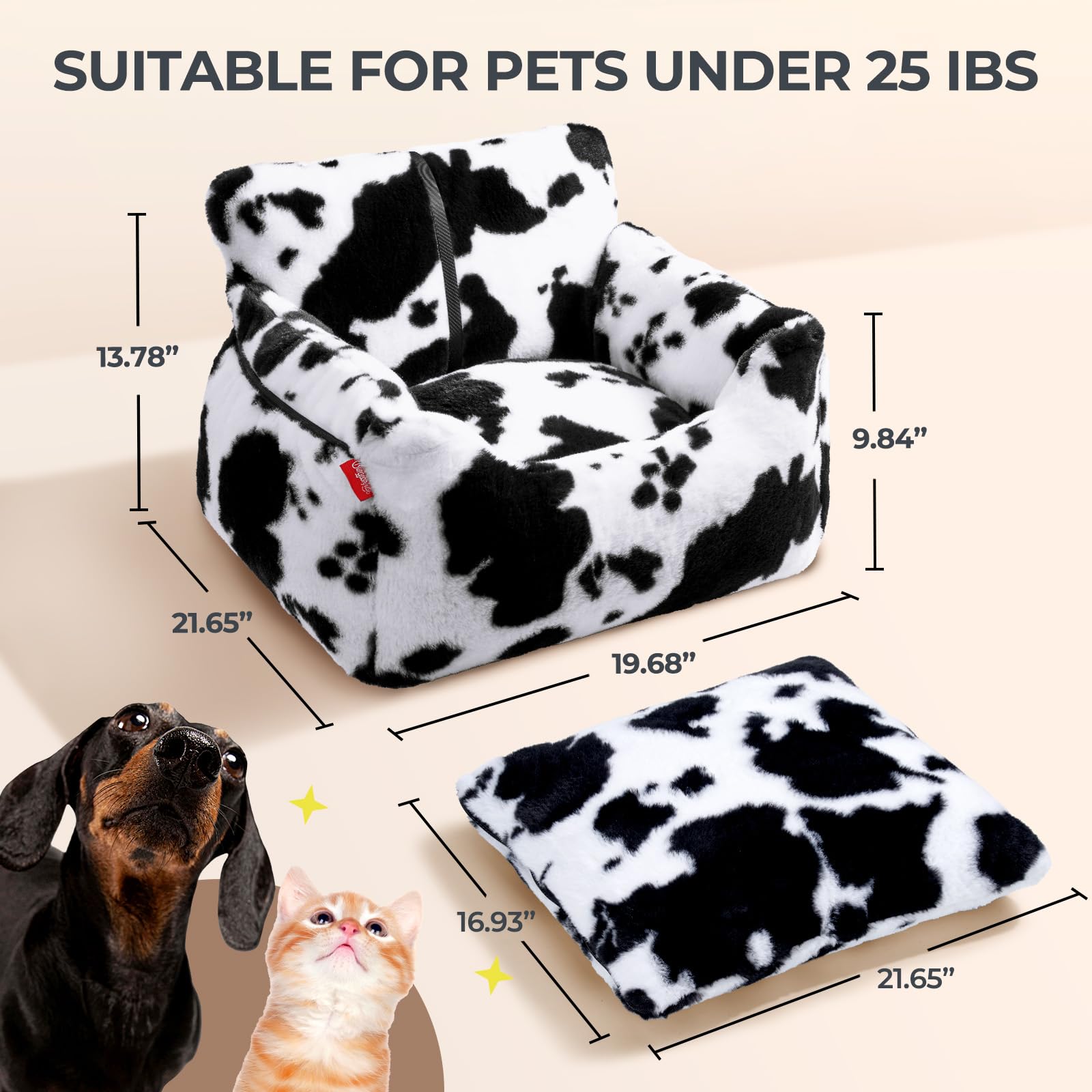 BurgeonNest sistema de correas ajustables mantiene al perro seguro durante el viaje.