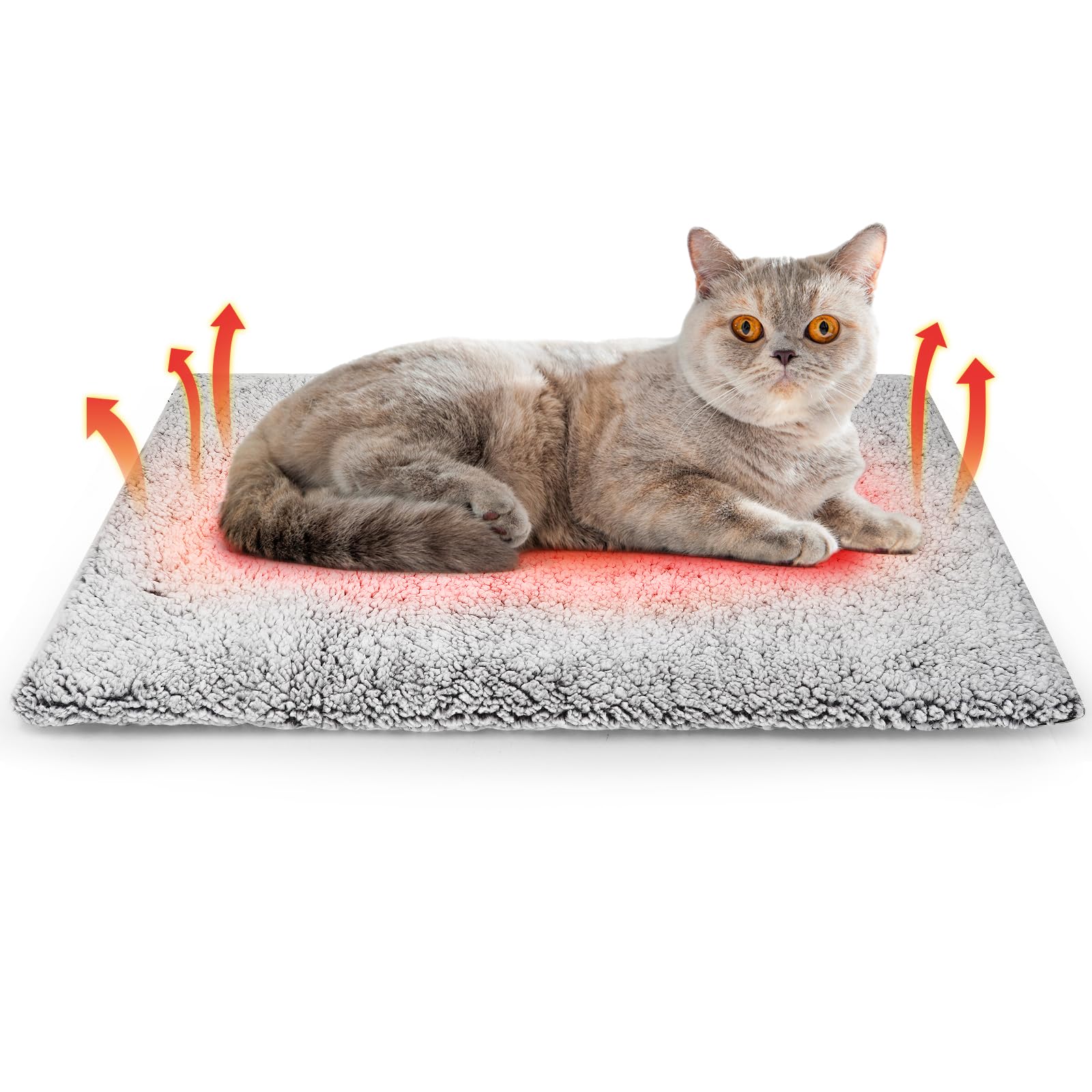 Alfombra autocalentada Buvlnee para gatos, calor natural y descanso cómodo.