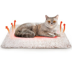 Cama autocalentadora Buvlnee para gatos, calor natural y descanso cómodo.