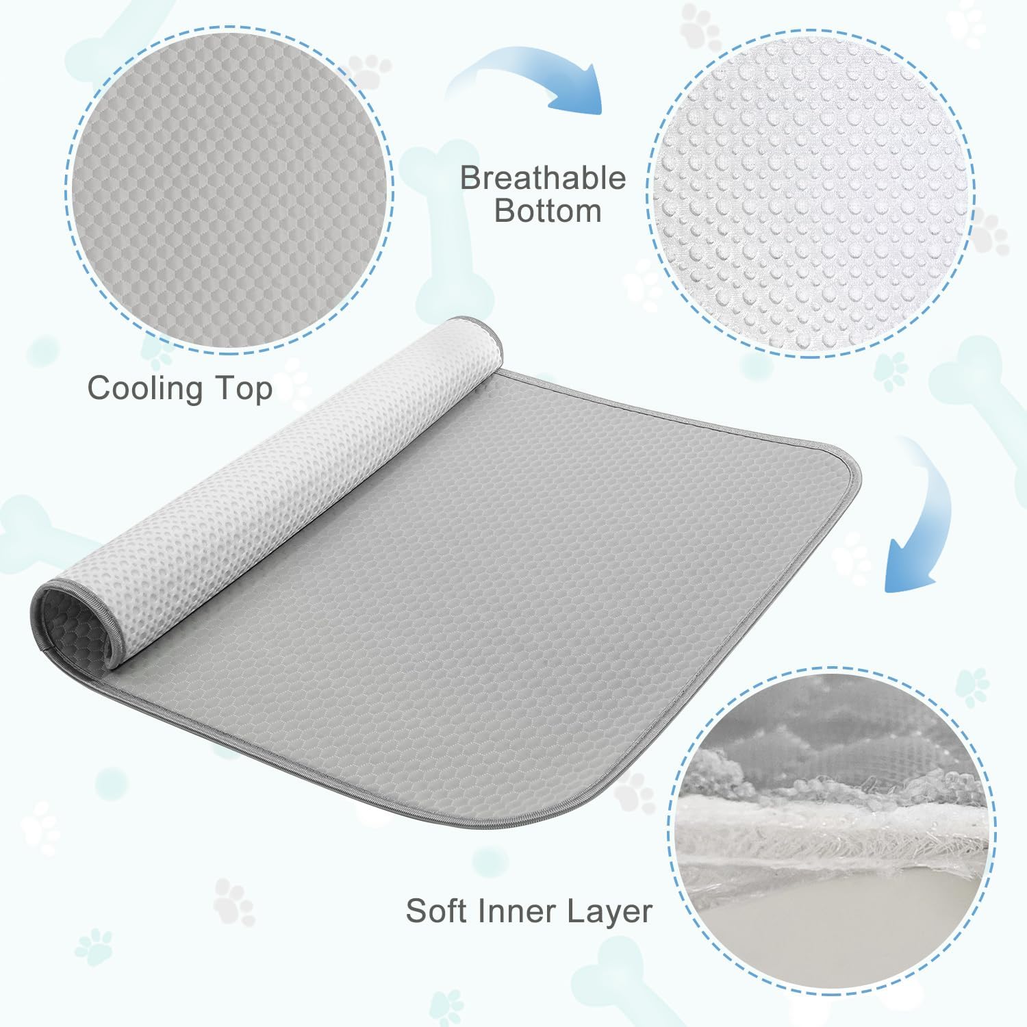 Buvlnee superficie para suelo y cama, uso versátil en casa