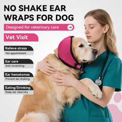 BUWZUJR Cubre-Orejas para Perro, capucha calma que ayuda a calmar al animal
