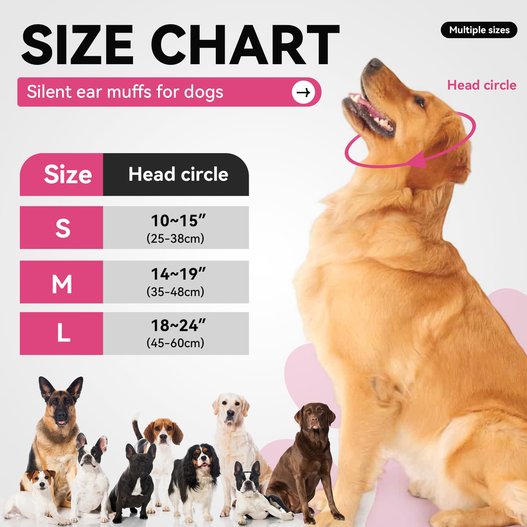 BUWZUJR orejeras para perro: protección auditiva para paseos tranquilos.