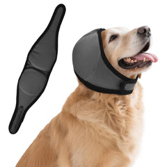 BUWZUJR protector-orejas-perro-impermeable ideal para paseos y baños sin estrés.