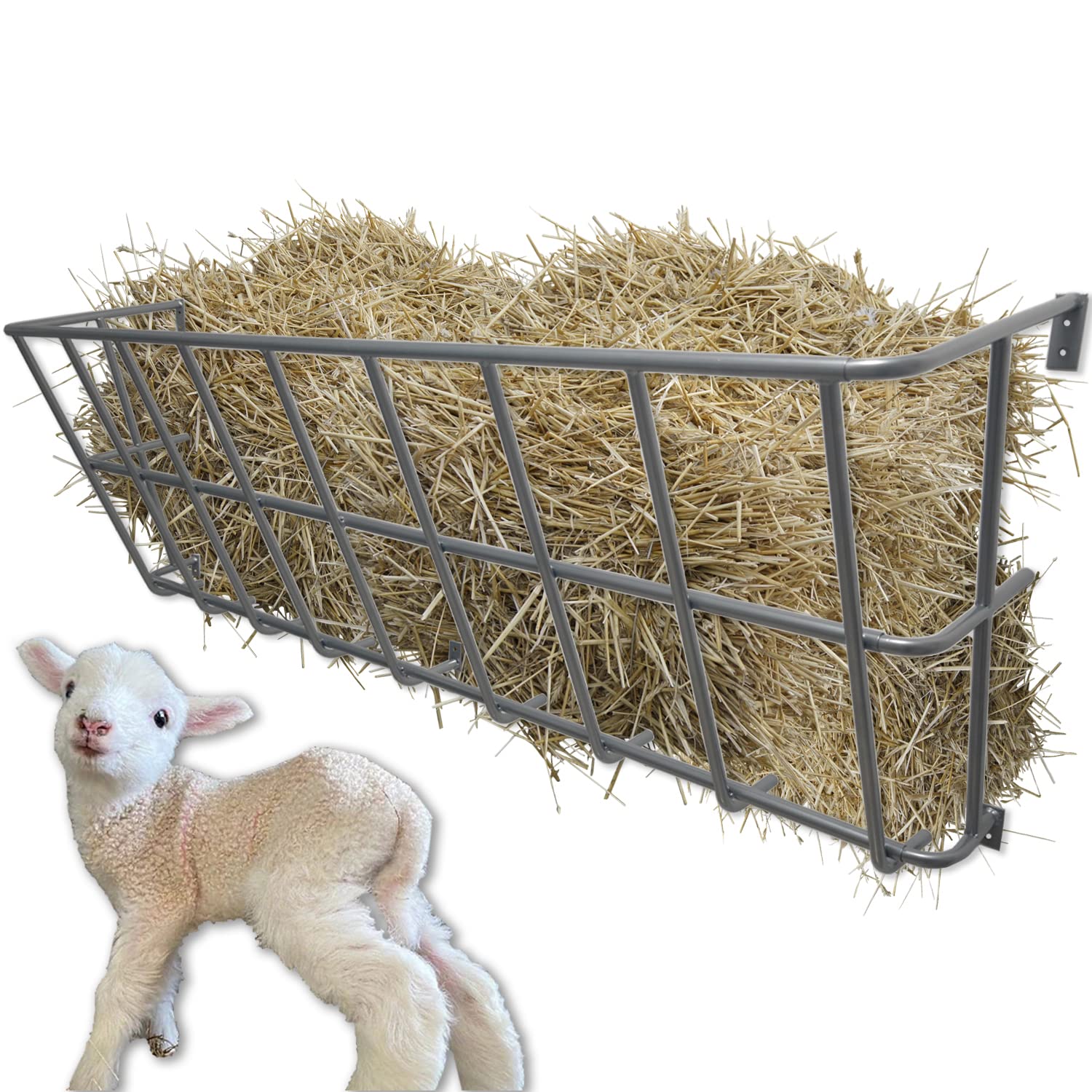 BUYYAH capacidad heno 30 galones para alimentar varios animales.