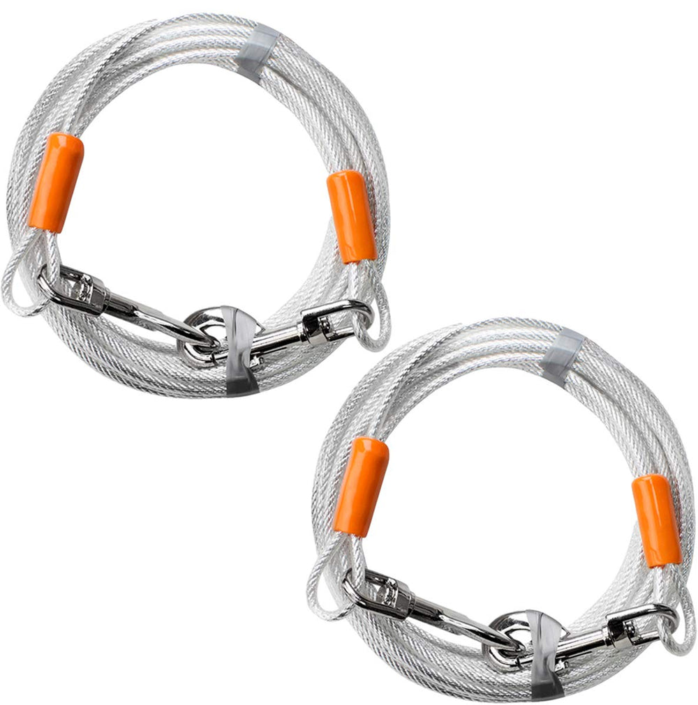 BV cable amarre para perro 25 pies, libertad controlada en el patio.
