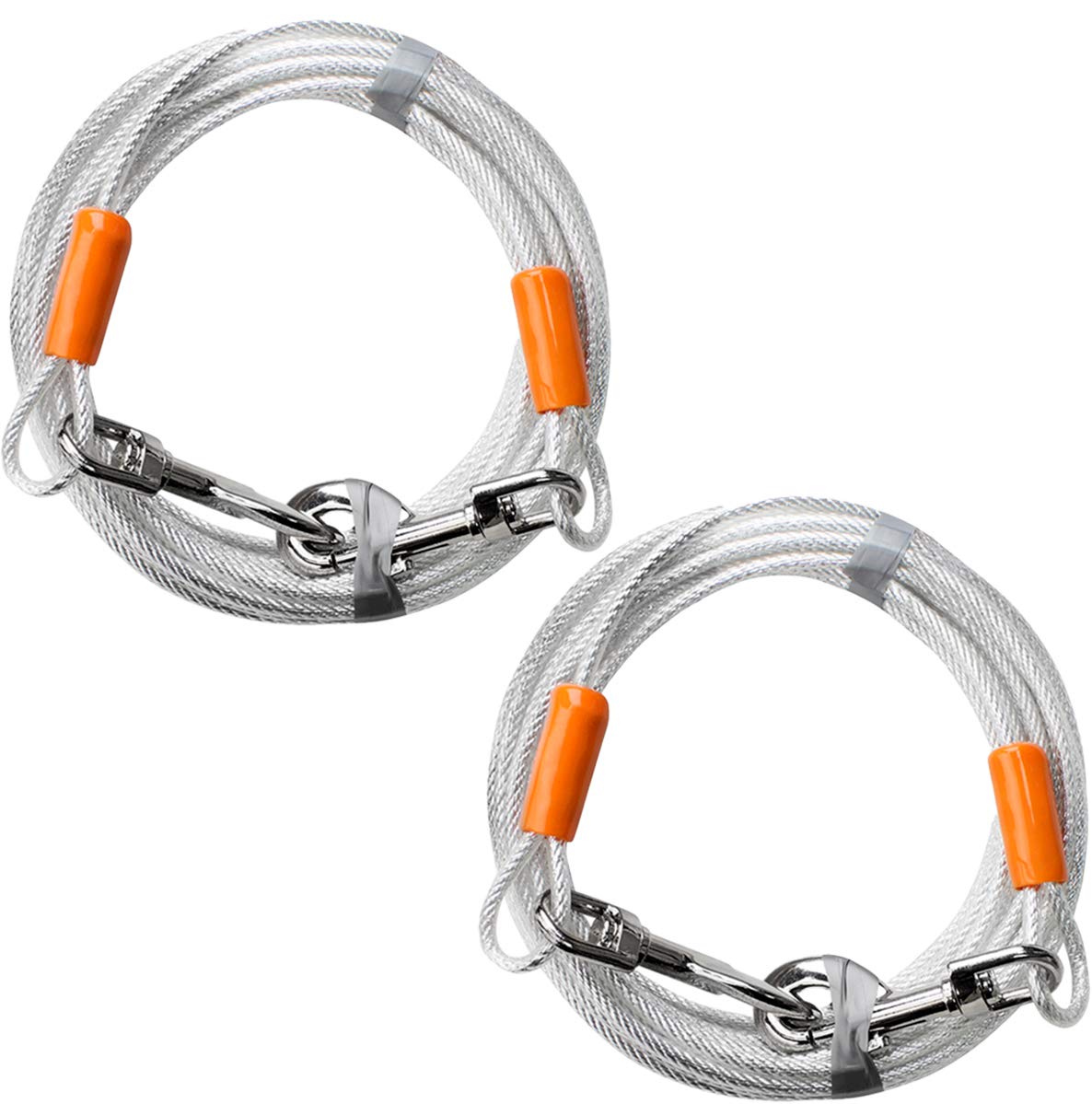 BV cable amarre para perro 25 pies, libertad controlada en el patio.
