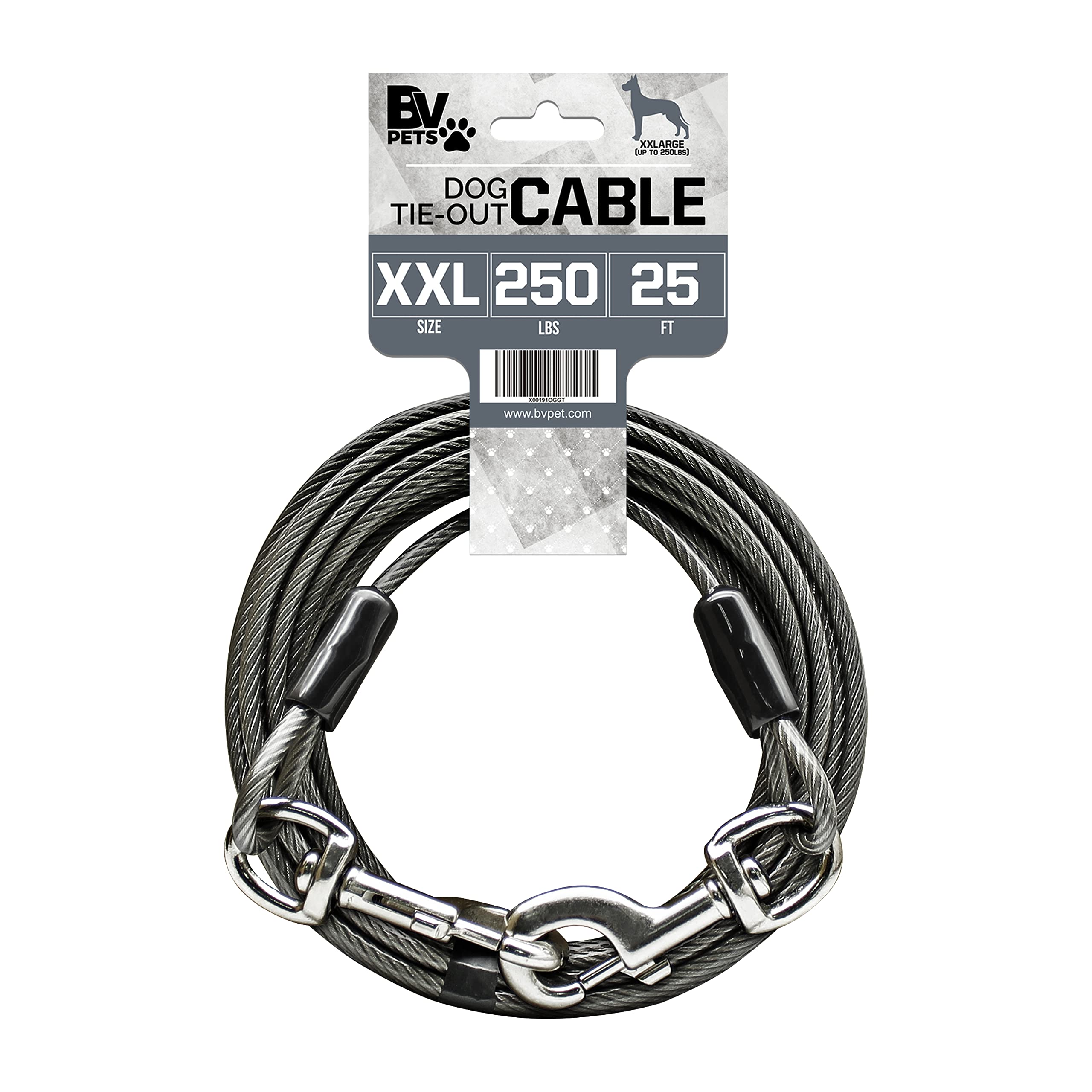 BV cable-tiro-perro-25-pies para libertad controlada en el jardín