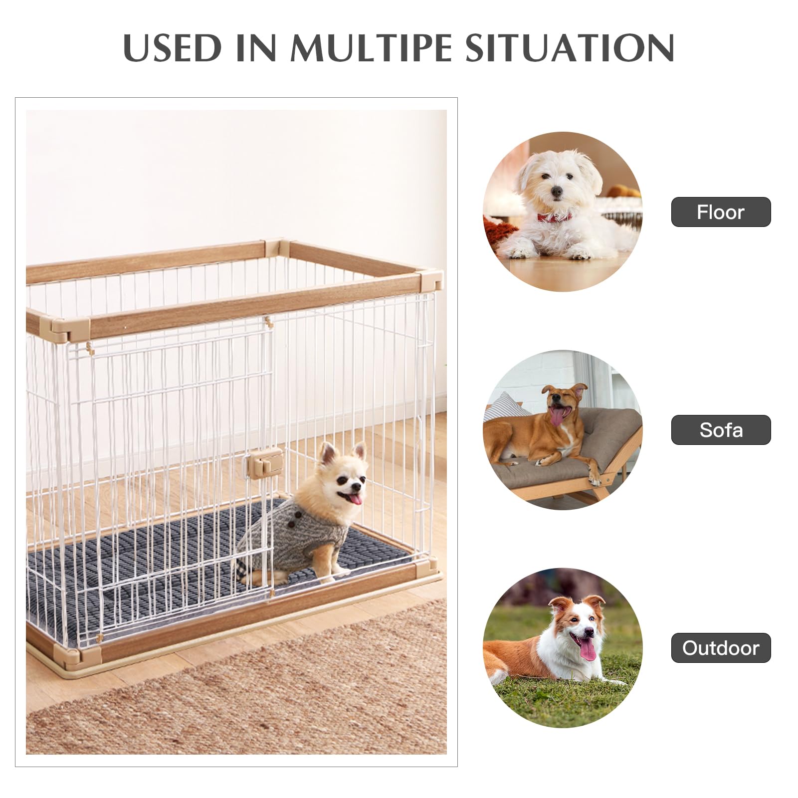 Cuatro tallas disponibles para adaptar la cama BVAGSS a la mascota.