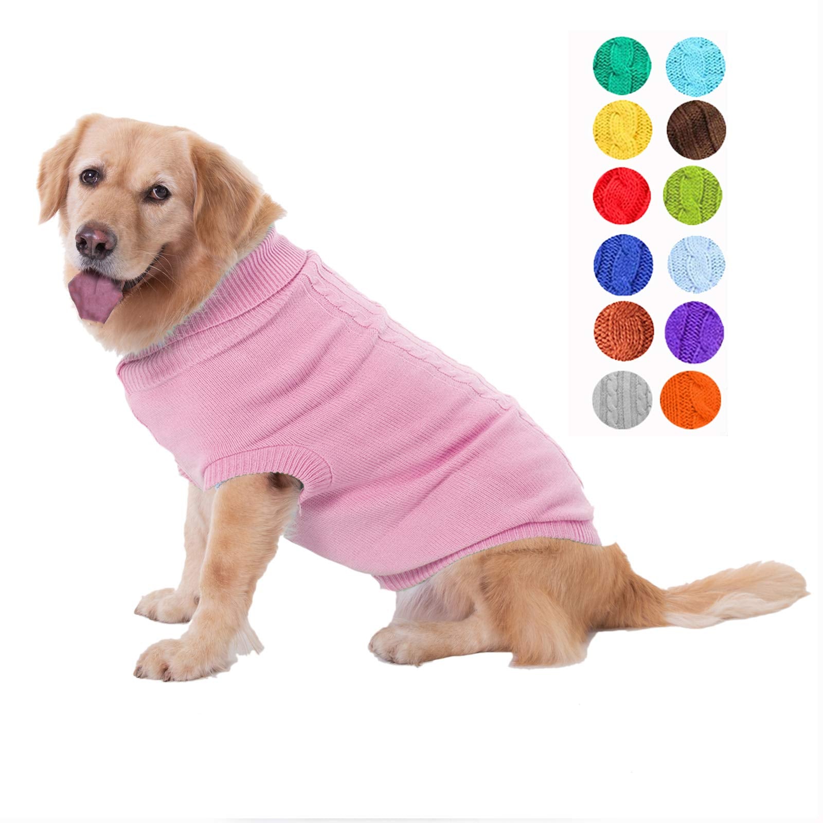 Bwealthest sudadera para perro con cuello alto, vista frontal, mantiene cálido al paseo.