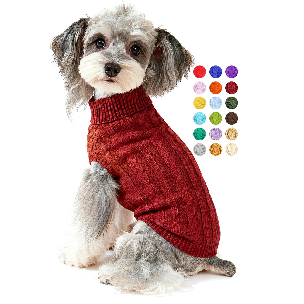 Sudadera de Bwealthest para perros con cuello alto, ideal para paseos invernales.