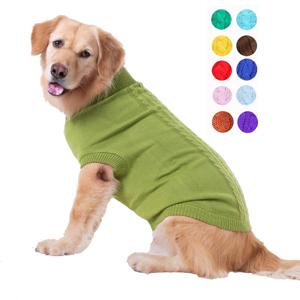 La sudadera Bwealthest con cuello alto para perros mantiene cálido al pasear.