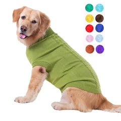 La sudadera Bwealthest con cuello alto para perros mantiene cálido al pasear.