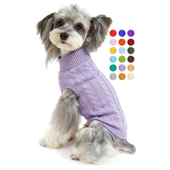 Bwealthest suéter para perro con collar alto, ideal para climas fríos y paseos.