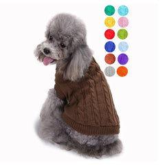 Bwealthest suéter para perros, cuello alto, vista frontal, ideal para paseos invernales.