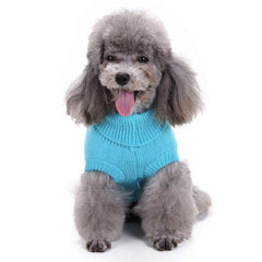 Bwealthest suéter de cuello alto para perros, vista trasera, ajuste suave