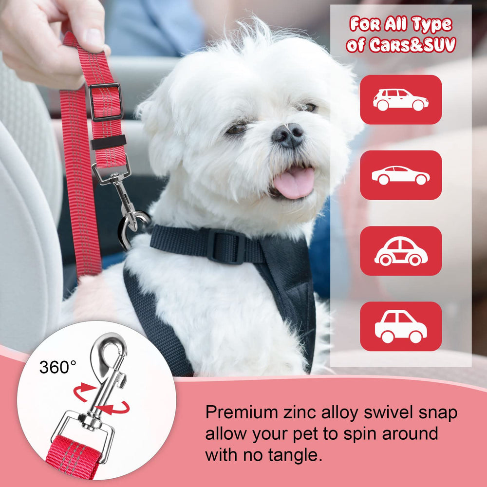 BWOGUE ajuste largo de cinturón para mascotas en el coche.