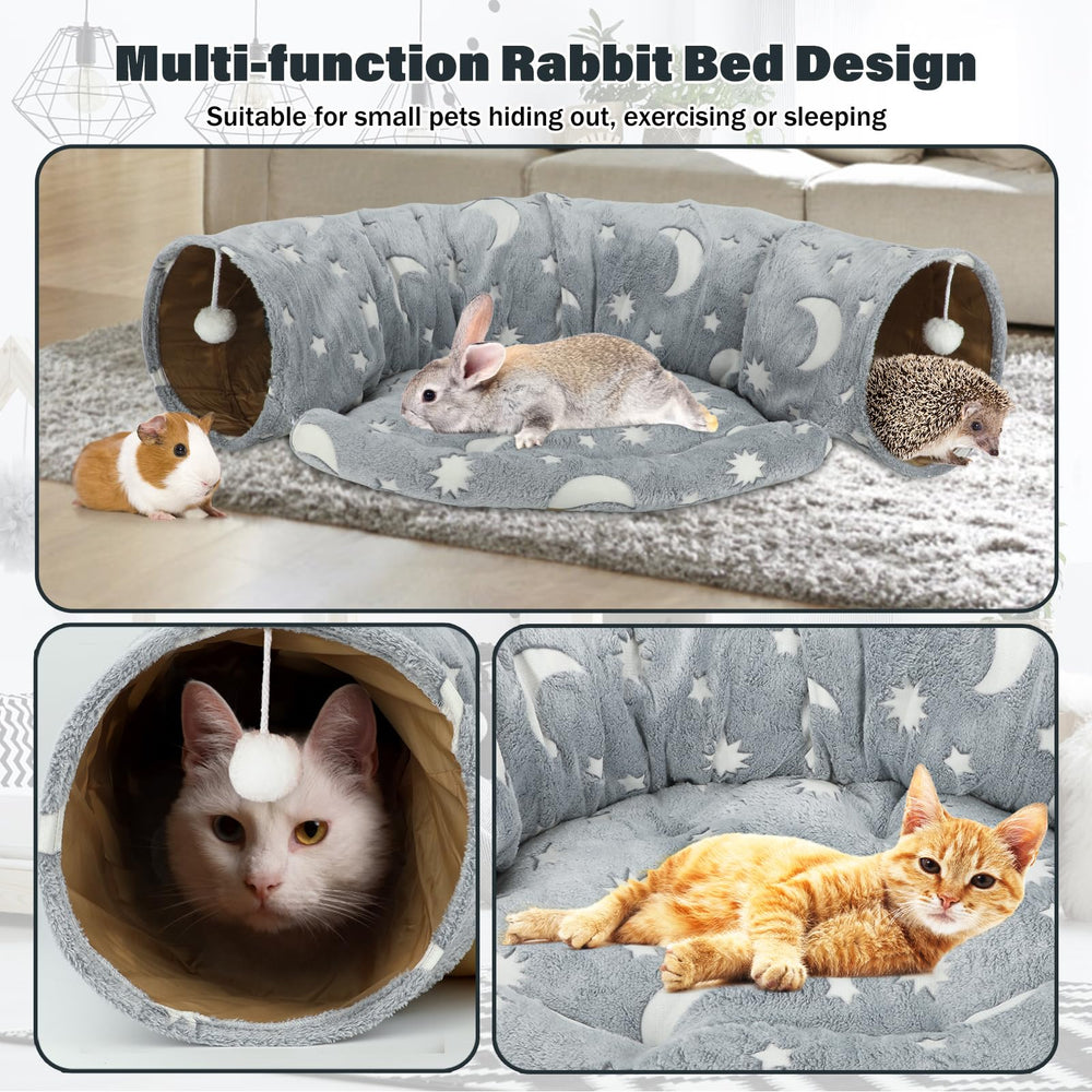 BWOGUE Cama-Túnel para mascotas pequeñas: ideal para esconderse.