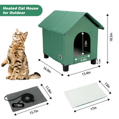 BWOGUE casa-gato-elevada-revestimiento-impermeable: protección seca en climas húmedos.