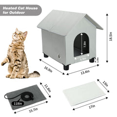 Refugio BWOGUE para gatos ferales con dos salidas, ideal para áreas frías