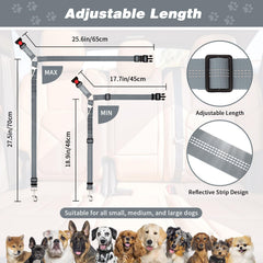 BWOGUE cinturón para perro con resorte elástico mejora la estabilidad durante el viaje.