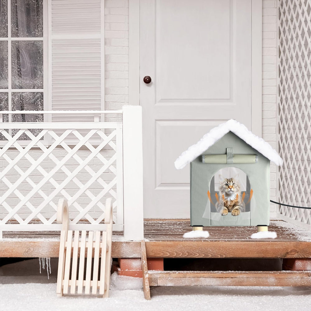BWOGUE diseño-elevado-casa-gato-exterior: refugio seco gracias a la elevación