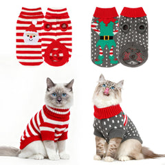BWOGUE sudadera navidad gato Santa, cálido y festivo para tu felino.