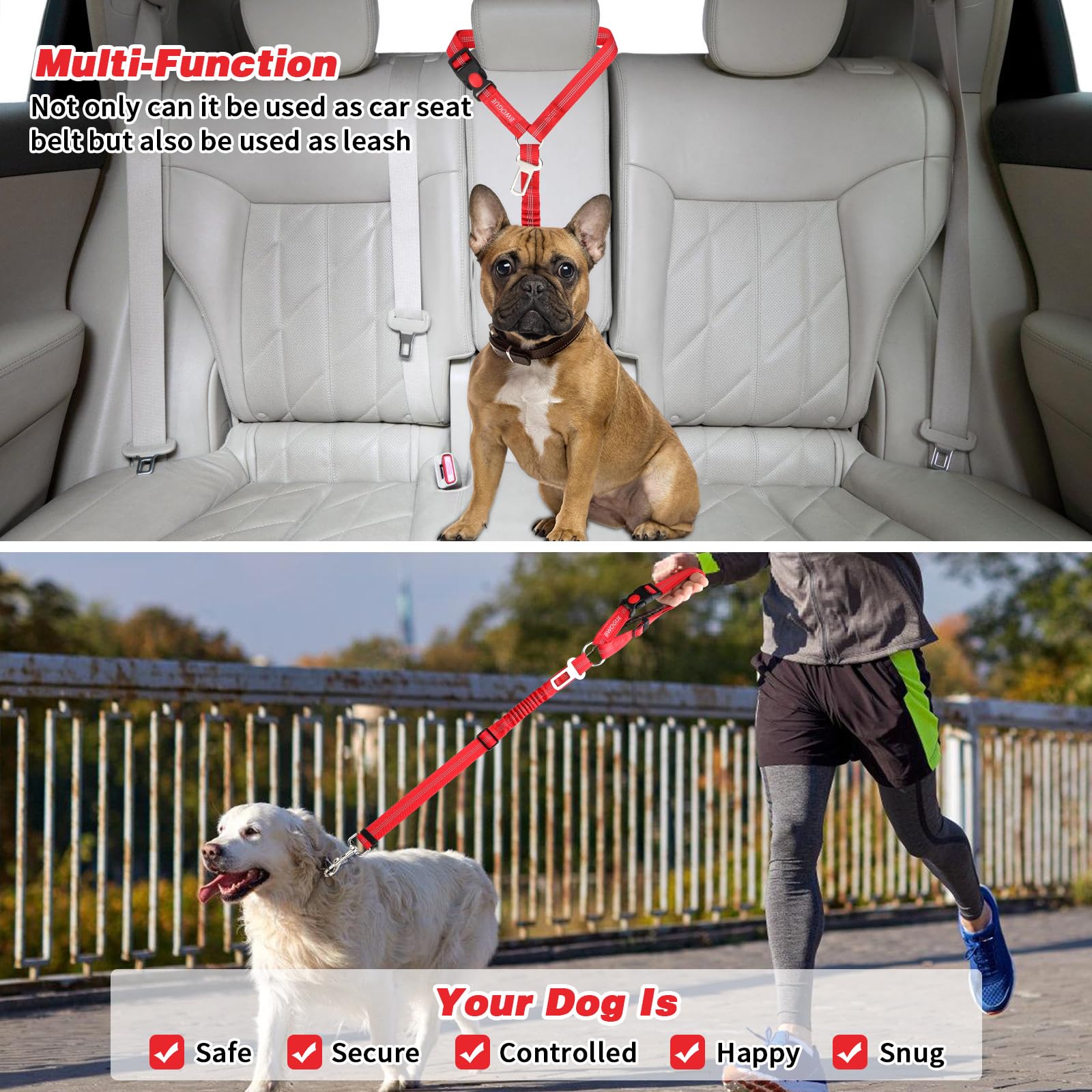 BWOGUE viaje cómodo y seguro para tu perro durante el trayecto