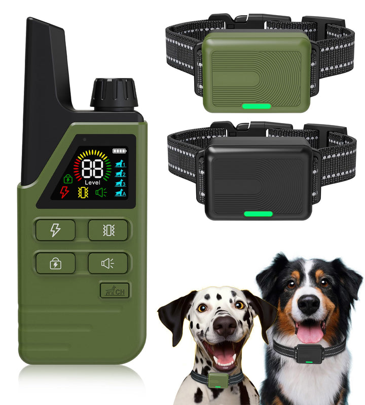 Bwrethay collar eléctrico para perros con diseño ergonómico para entrenamiento de dos mascotas