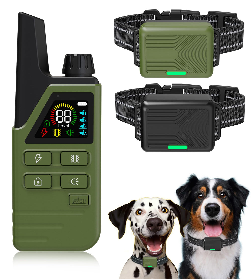 Bwrethay collar eléctrico para perros con diseño ergonómico para entrenamiento de dos mascotas