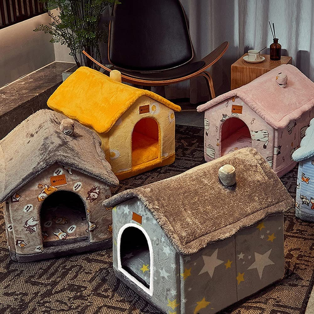 BXEBUI casa perro plegable fácil de guardar y transportar