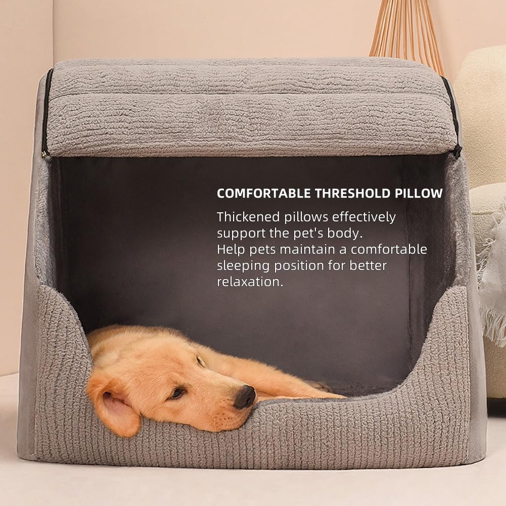 BXEBUI diseño-semi-cerrado para perros grandes