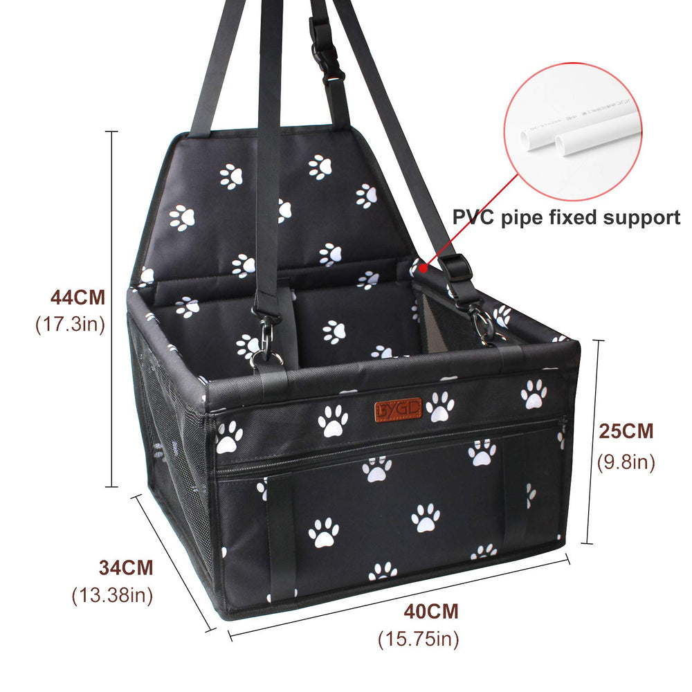 BYGD cesta para perros, vista trasera, soporte estable para viajes