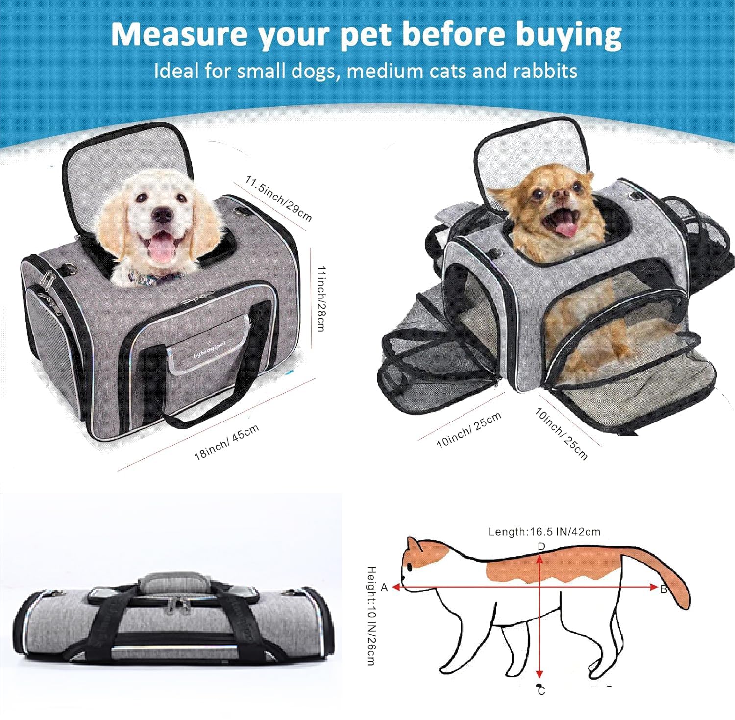 Bytaoqipet correas-para-maleta: fijación estable en coche o tren.
