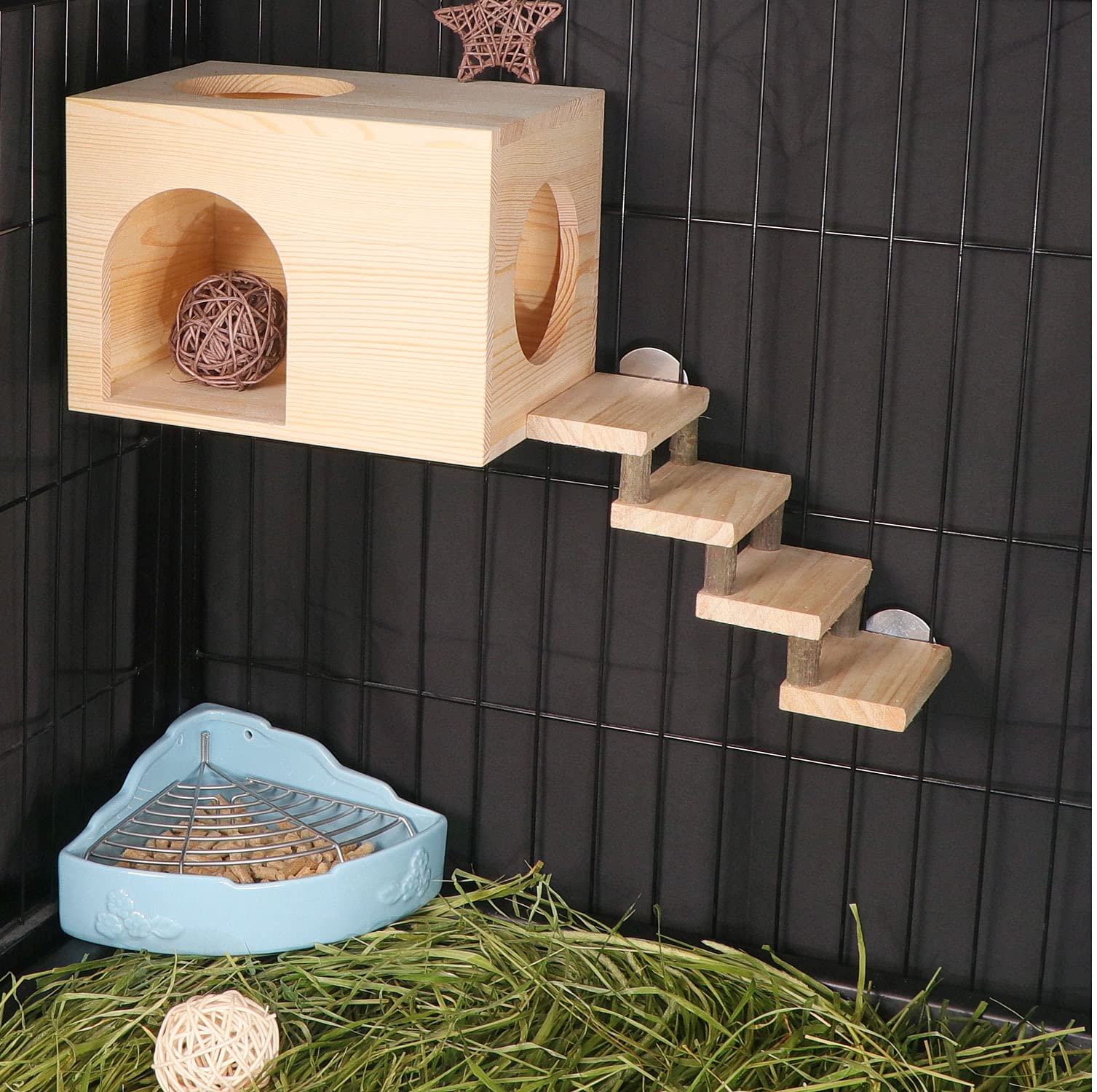 C-LIGHT habitat mini roedores con dos entradas facilita exploración