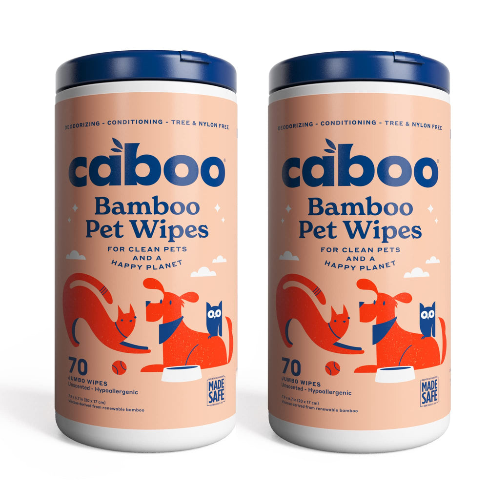 Caboo Tree Free Wipes para perros y gatos, desodorizantes, ideal entre baños.