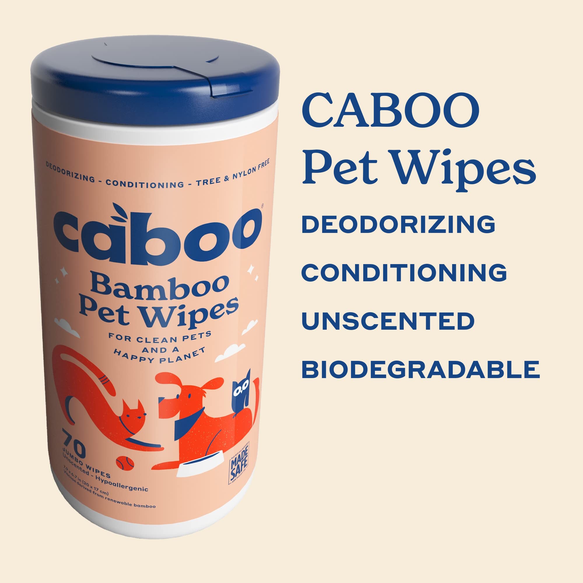 Caboo Tree Free Wipes con textura de paño para eliminar suciedad eficientemente.